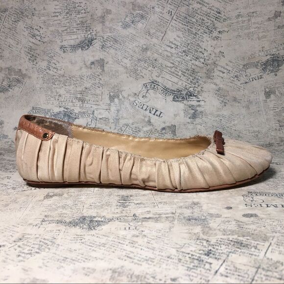 Beverly Feldman Fabric/leather Flats - Picture 1 of 13